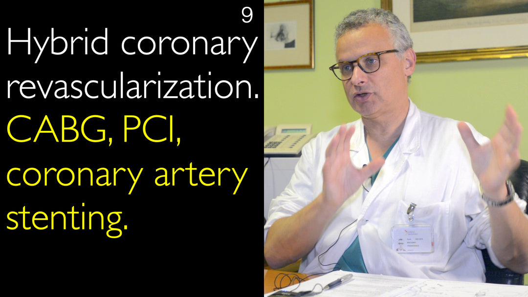 Hybrid koronar revaskularisering. CABG (aortokoronar bypass), PCI (perkutan koronar intervention) og koronar arteriestenting. 9