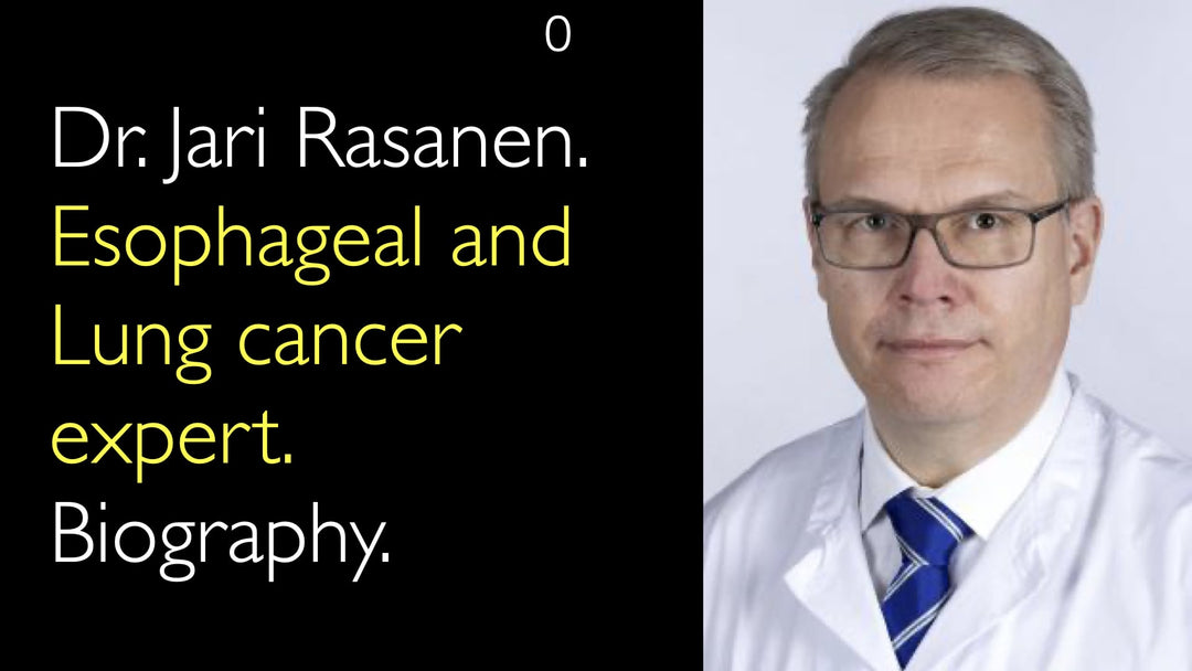 Dr. Jari Räsänen. Ekspert i spiserørskræft og lungekræft. Biografi. 0