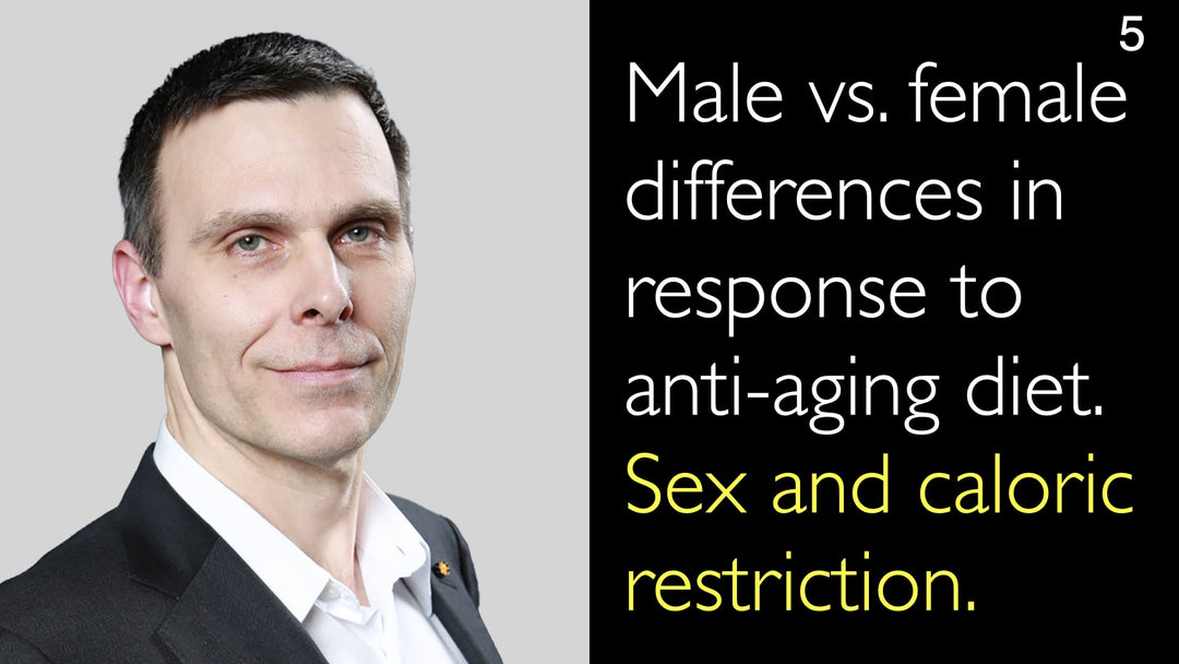 Mænd vs. kvinder: Forskelle i respons på anti-aging-kosttilskud. Kønsspecifikke effekter af kaloribegrænsning. 5