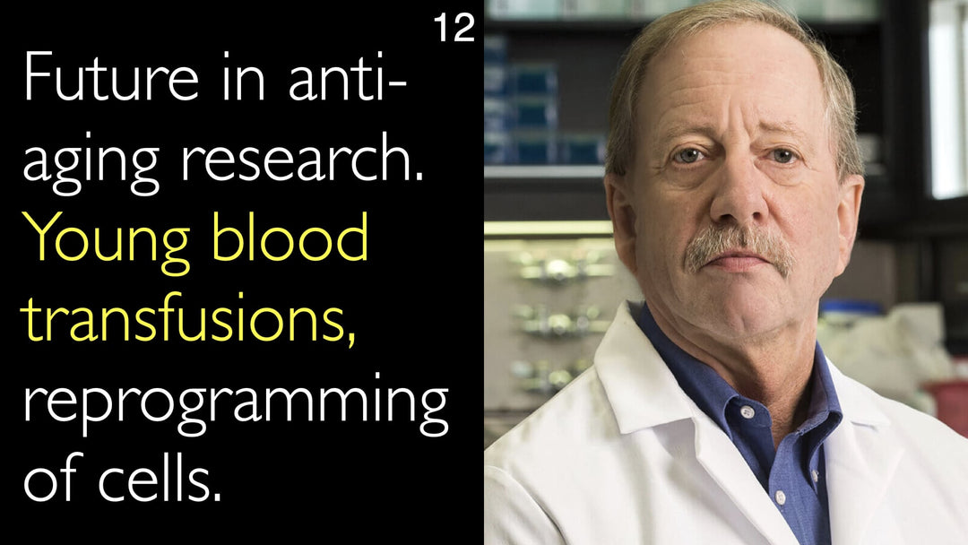 Fremtiden i anti-aging-forskning 
 Transfusioner med ungt blod og omprogrammering af celler. 
 12