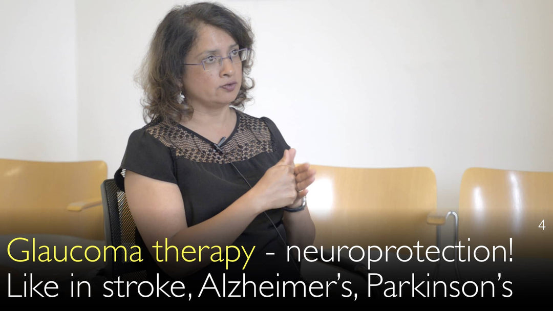En ny behandling for glaukom er neuroprotektion. Denne tilgang har ligheder med behandlinger for apopleksi, Alzheimers sygdom og Parkinsons sygdom.