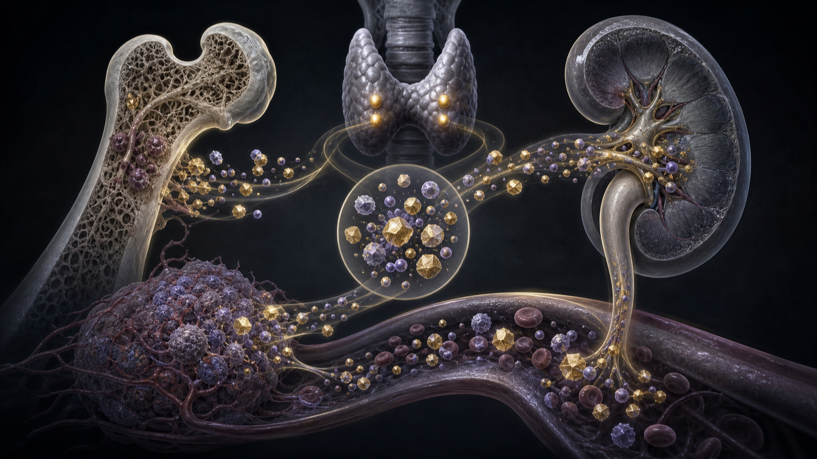 Original medical illustration for: Understanding Cancer-Associated Hypercalcemia: A Patient's Guide