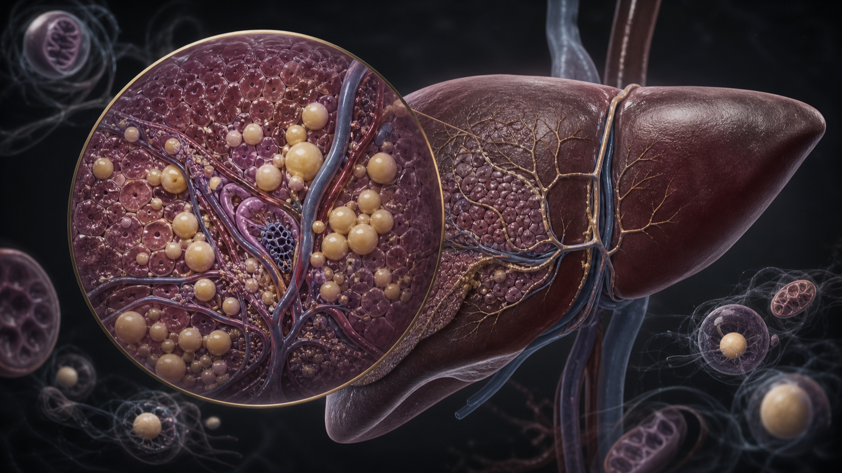 Original medical illustration for: Understanding Metabolic Dysfunction-Associated Steatotic Liver Disease (MASLD): A Comprehensive Patient Guide